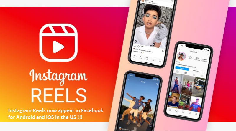 Instagram Reels appear in Facebook